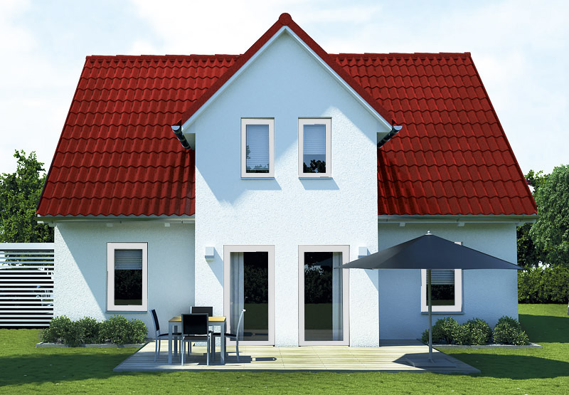 EWA-Landhaus Altmark 172qm Hausbau Berlin Brandenburg Magdeburg rotes Dach