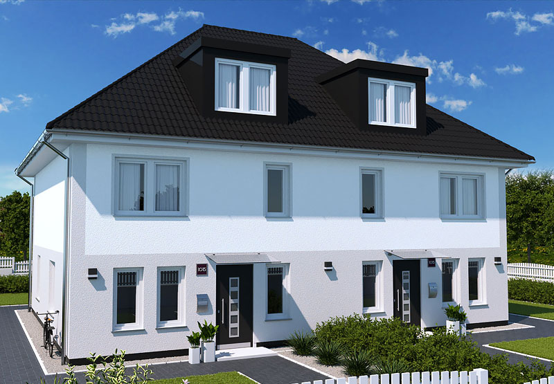 EWA-Doppelhaus Werder Exklusiv 344qm Hausbau Berlin Brandenburg Potsdam