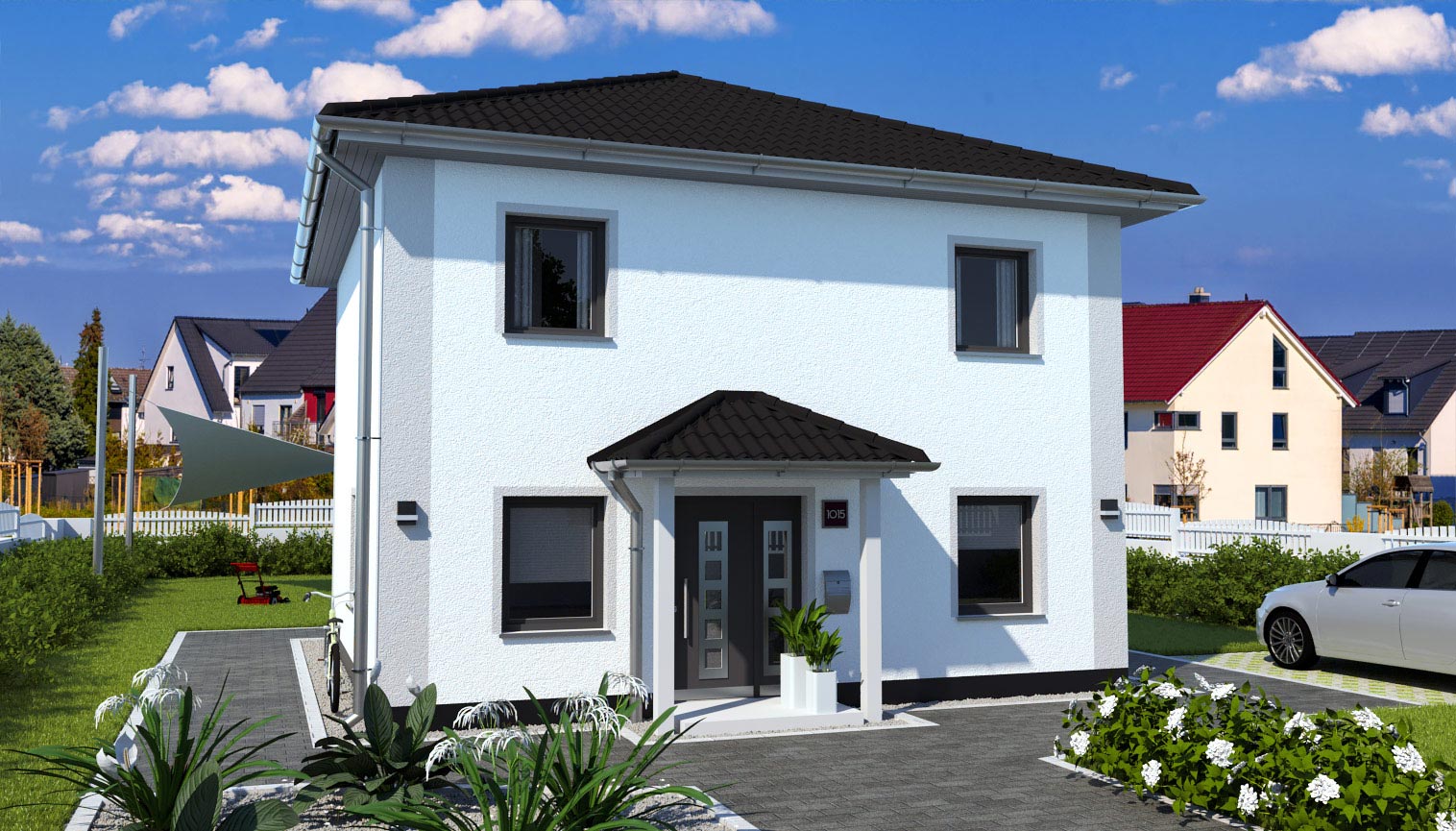 EWA-Stadtvilla Magdeburg 130qm Hausbau Berlin Brandenburg Magdeburg Vorderansicht